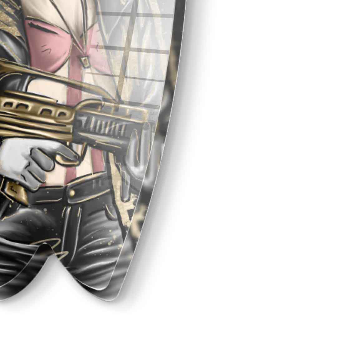 Surfboard Gangster Queen - Gold Leaf
