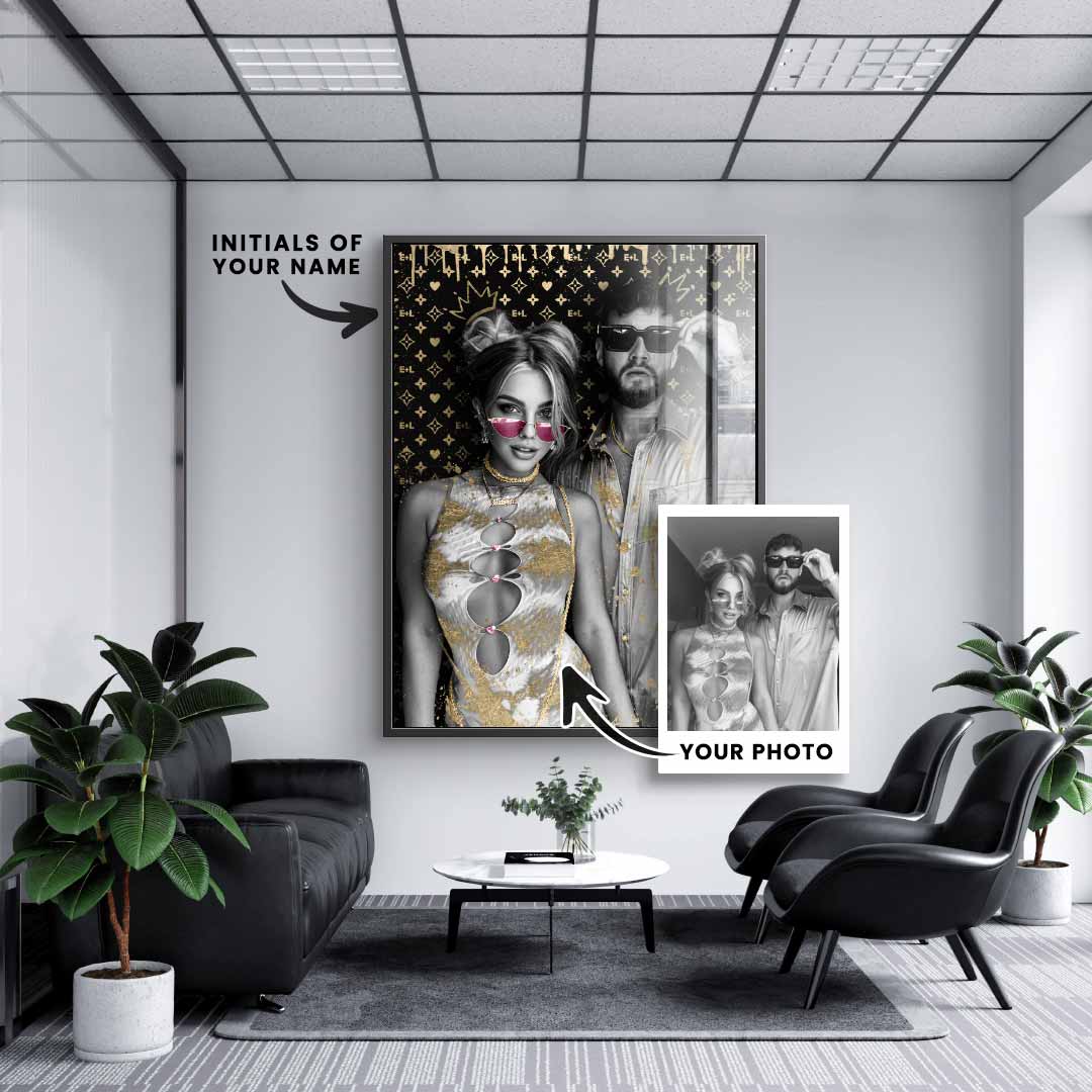 Unikat - Couple Editable Art - Acrylglas