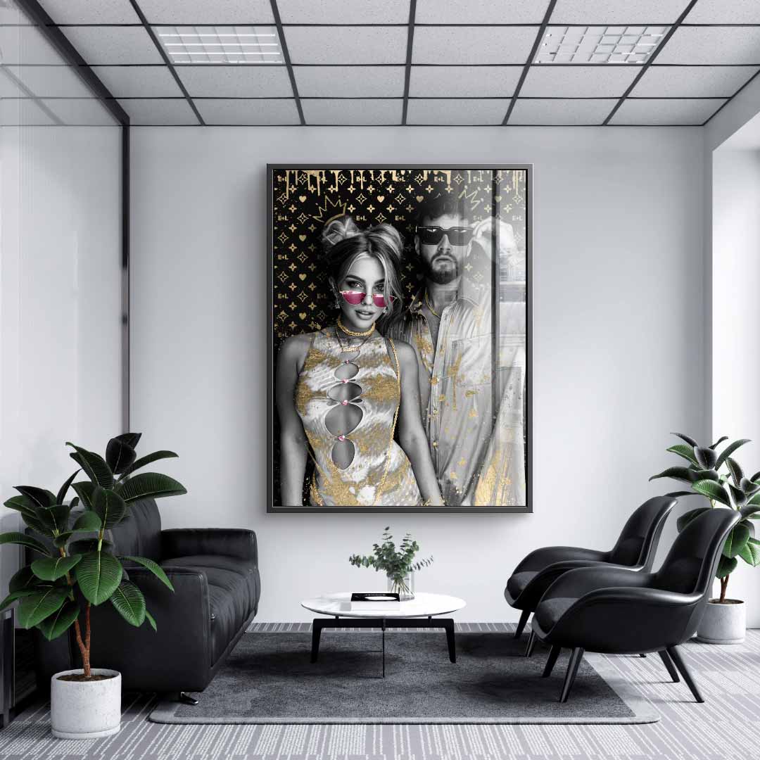 Unikat - Couple Editable Art - Acrylglas