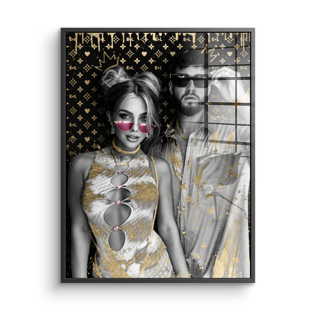 Unikat - Couple Editable Art - Acrylglas