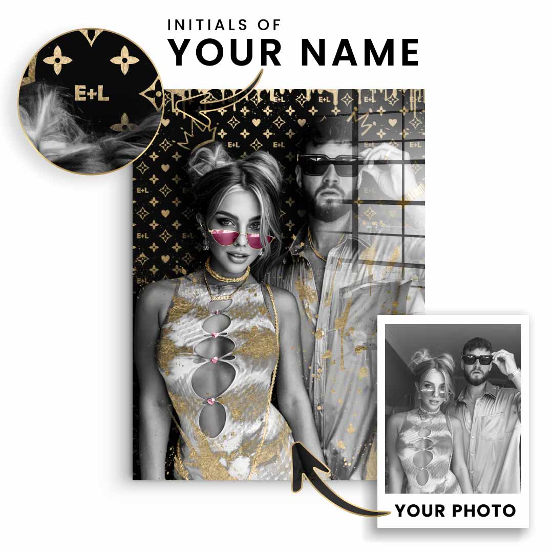 Unikat - Couple Editable Art - Acrylglas