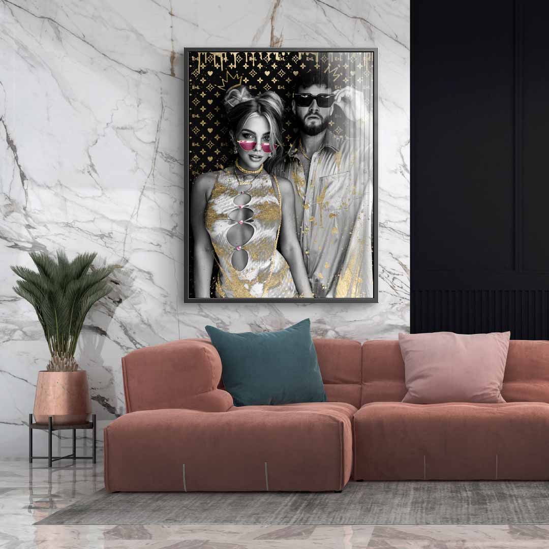 Unikat - Couple Editable Art - Acrylglas