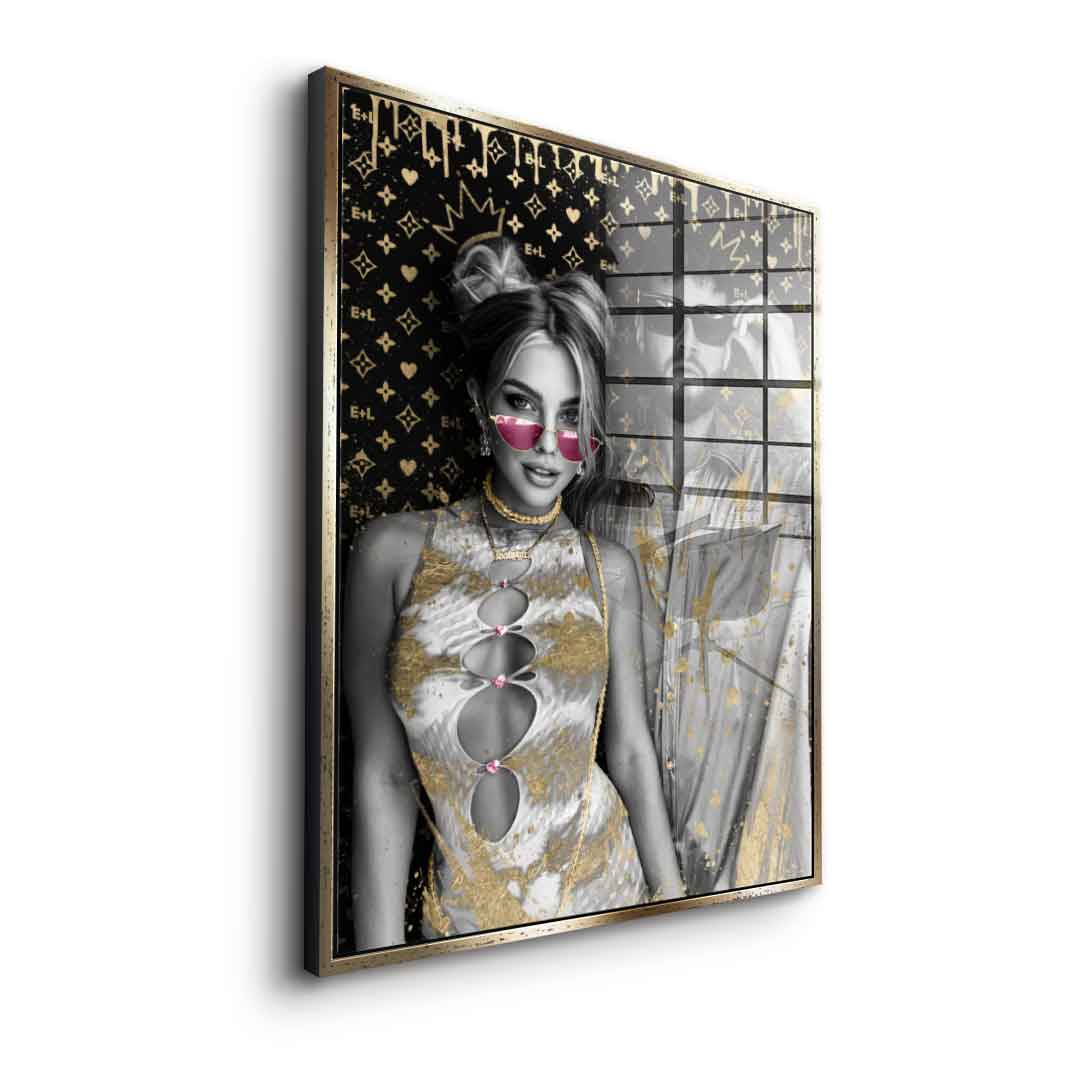 Unique piece - Couple Editable Art - Gold Leaf