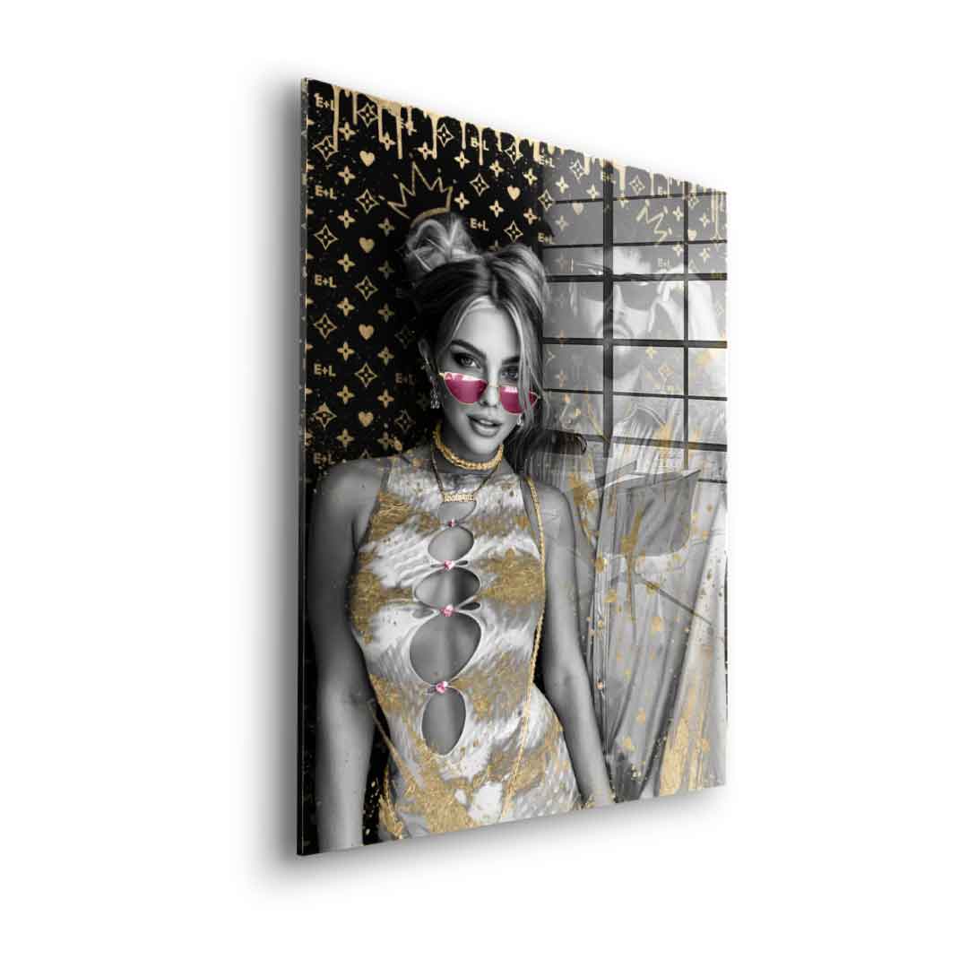 Unique piece - Couple Editable Art - Gold Leaf