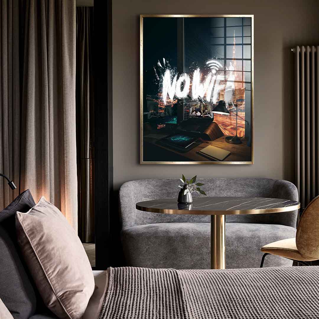 NO WIFI - Acrylic glass